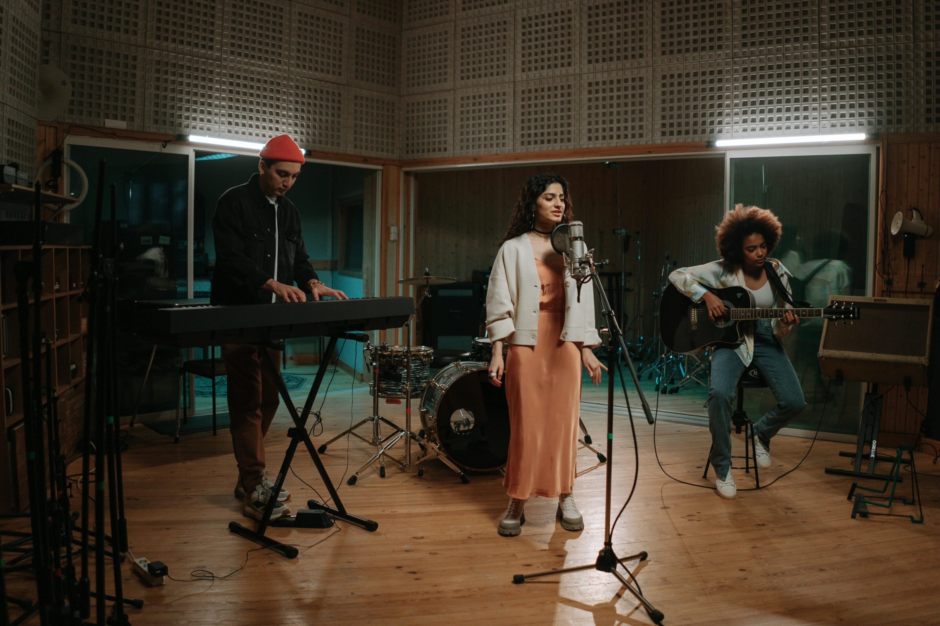 Studio production session